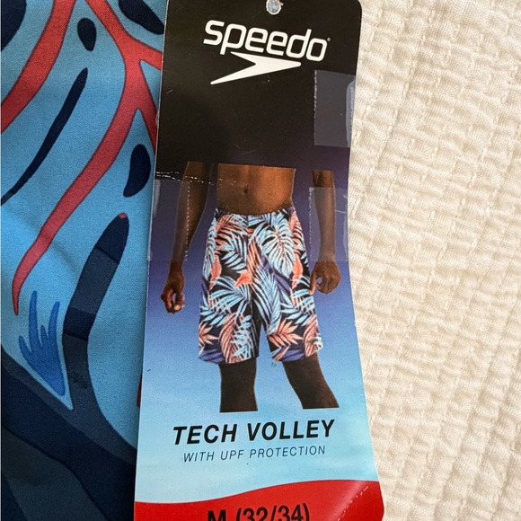 Speedo Comfort Liner Tropical Leaf Print Men's Swim Shorts Size Medium 32 / 34 - Picture 3 of 10